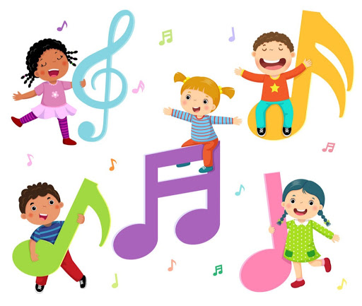 kids on music notes kids on music notes